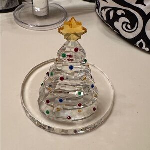 🎄 PartyLite Crystal Christmas Tree Tea light candle holder🎄